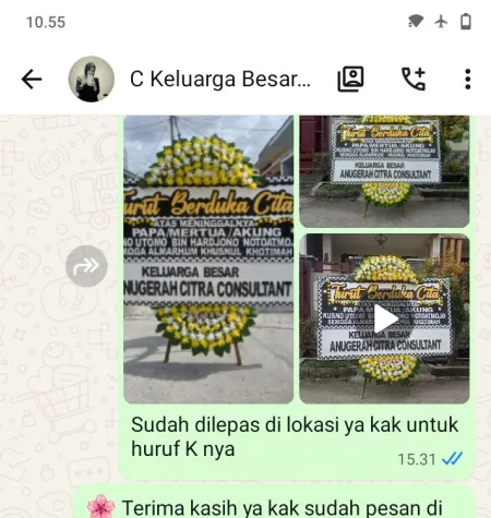 Pengiriman Papan Bunga Duka Sawah Besar