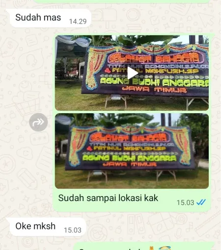 Pengiriman Papan Bunga Sawah Besar