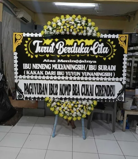 Papan Bunga Duka Sawah Besar